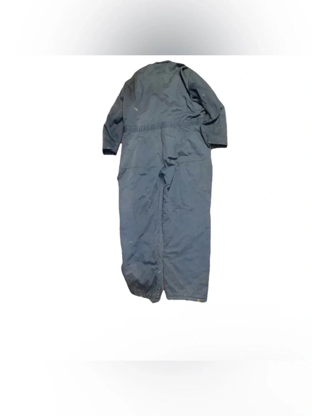Vintage‎ Dickies Insulated Coveralls Navy Talon Zipper Quilted Lined Thrashed XL